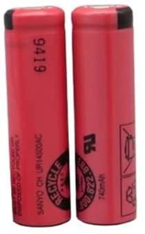 2pcs 740mAh 3.7V Battery Pro 2 Type 3766 IO4 IO5 IO6 IO7 IO9 IO8 3758 3759 Electric Toothbrush Compatible for Oral B(Flat Head Battery)