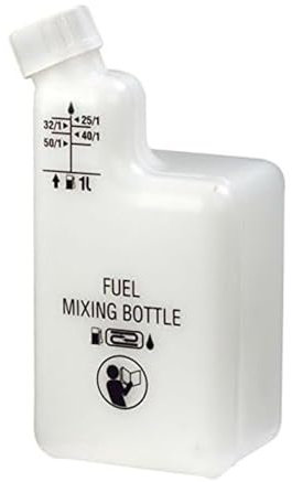 2-Takt-Motorkraftstoffe Ölmischflasche 1 Liter klare Messmarkierung für Kettensäge Trimmer Gebläse Wartung präzise Kraftstoffe Öl Messflasche