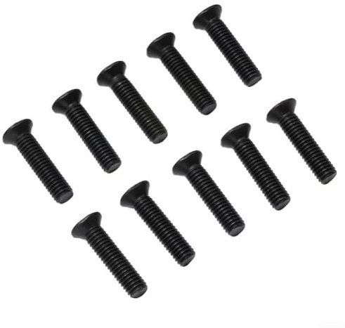 10 viti di fissaggio M5M6 filettatura sinistra 25 mm per adattatore mandrino trapano UNF (M6)