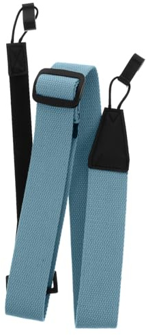Ukulelengurt ohne Bohren Blau aus Gewebe, Leichter, Bequemer | Ukulele Gurt ohne Bohren, Schlicht und Elegant, 1 Stück, für Ukulele, mit Schonenden Kanten