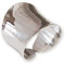 Fly Style Breiter Silberring Damen - Ring Silber 925 Damen offen verstellbar, Statement Ring, Ring Grösse:17.8 mm, Oberfläche:Poliert