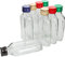 10 Pocket Flask Bottles 100ml with Colour Screw caps for Wine, Whisky or Spirits (Mix)