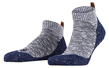 FALKE Men's Lodge Homepad Slipper Socks Anti-Slip Printed Nubs On Sole Improved Grip Thin Plush Sole Flat Seam In Toe Area Breathable Cotton 1 Pair