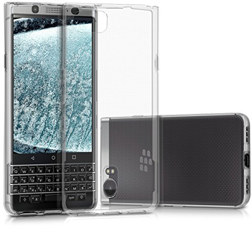 kwmobile Coque Smartphone Compatible avec Blackberry KEYone (Key1) - Housse de téléphone en TPU Transparent