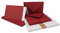 50x Faltkarten Set DIN A6/C6 mit Brief-Umschlägen in Dunkelrot/Weinrot - inklusive Einleger - 14,8 x 10,5 cm - Premium Qualität - FarbenFroh