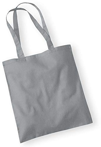 Westford Mill - Baumwoll-Tragetasche mit langen Henkeln / Pure Grey, One
