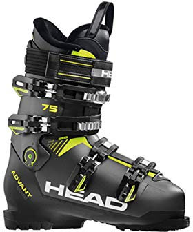 HEAD Herren Advant Edge 75 Skischuhe, Anthracite/Black/Yellow, 275