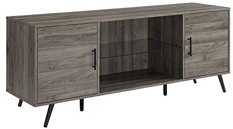 WE Furniture AZ60NOR2DSG - Mobile TV da 60, colore: Grigio ardesia