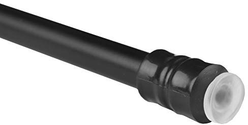 Bestlivings Klemmstange (Schwarz) Schraubtechnik ausziehbar 40-60 cm, Gardinenstange zum Klemmen, für leichte Gardinen, kein Bohren und kein Kleben