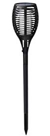 Grundig Solar GartenFackel 9 x 59 CM - Gartenbeleuchtung - LED-Fackel - Solarenergie - 6-8 Stunden Akkulaufzeit - Garten und Balkon