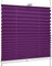 SchattenFreude Klemmfix-Plissee für Fenster | Mit Klemm-Haltern | Ohne Bohren | Violett, Breite: 80cm x Höhe: 130cm