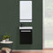 MOB-IN Meuble Lave-Mains Nevada Noir Carbone + Robinet Noir + Miroir Tablette Noire