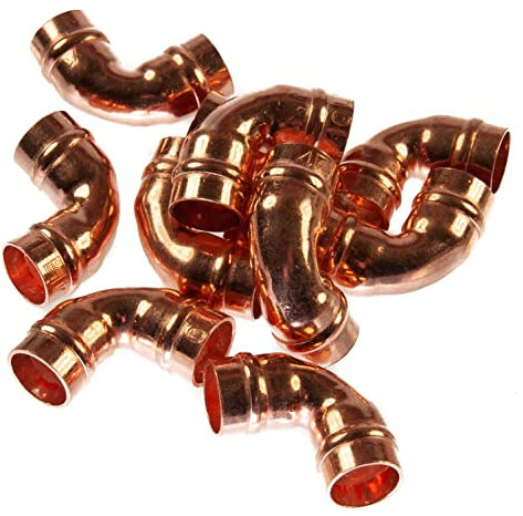 10mm Solder Ring Elbow Yorkshire 90 Degrees Copper (Pack of 10)
