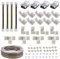 ENQIMAOYI 6-poliges LED-Schnellverbinder-Set für 12 mm breite SMD 5050 RGBWW LED-Lichtstreifen, inklusive Verlängerungskabel, Steckern und Clips