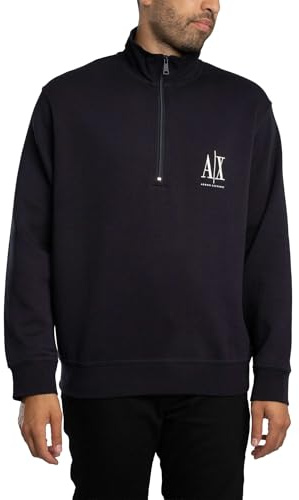 Armani Exchange Men's Icon Project, Embroidered Logo, Front Zip Sweatshirt