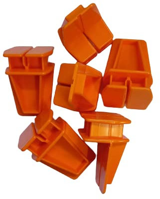 Heavy Duty Orange Brick line Corner Blocks - 3 Pairs (Made in UK)