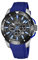 Montre FESTINA pour Homme F20642/1 Chrono Bike Boîtier en Acier Inoxydable Gris Bracelet en Plastique Bleu