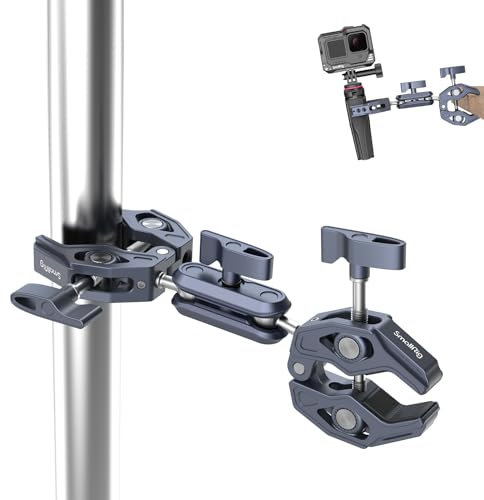 SMALLRIG Double Clamp Camera Mount, Super Clamp for Umbrella, Pole, Tripod, Handlebar, Chair, Max Load Capacity 3.5kg - 4103B