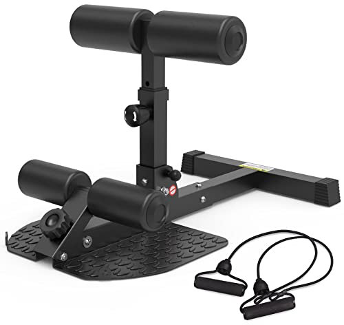 leikefitness Deep Sissy Squat Bench Core Workout Multifunktionale Beintrainer für Zuhause Fitnessstudio (schwarz 8500)