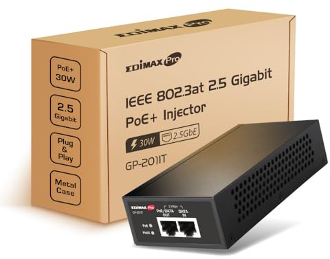 Edimax GP-201IT - IEEE 802.3at 2.5 Gigabit 30W PoE+ Injektor