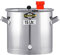 Speidel Gärbehälter Edelstahl 280 mm D, 15 Liter, Universalfass V2A Edelstahl für Lagerung, Transport und Vergären von Most, Wein, Saft, Gärfass Edelstahl 15L