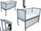 Micoland Kinderbett/Beistellbett/Babybett 2in1 120x60cm mit Matratze grau
