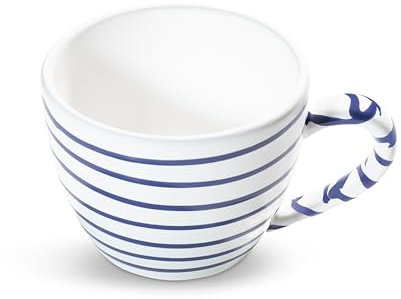 GMUNDNER KERAMIK Dunkelblaugeflammt, Teetasse Maxima (0,4L), handgemacht in Österreich
