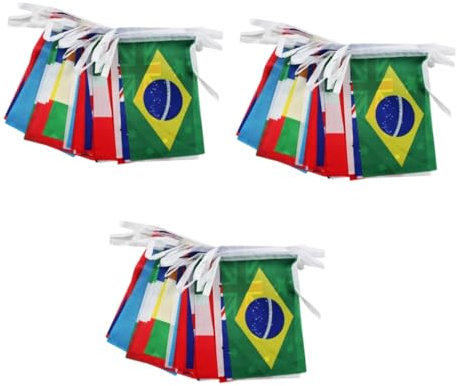 Supvox Flagge 3 Sätze Stk fahne länderflaggen Nationalflaggen garden decoration gartendeko Dekoration für Gärten Karnevalsparty-Dekoration Weltflaggen Banner Zubehör Flaggen