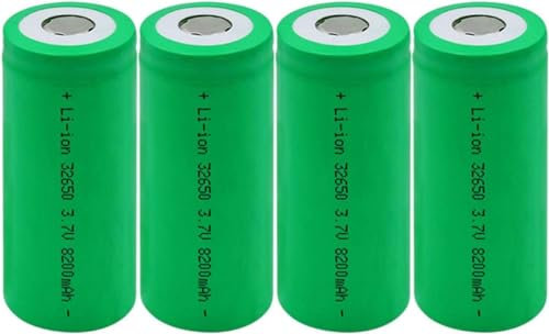 3.7 V 8200 Mah 32650 Batterie Au Lithium Décharge Élevée Batterie Rechargeable À Courant Élevé pour Lampe De Poche Puissance d'urgence 1 Pièces.4 PIÈCES