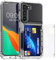 kwmobile Hülle kompatibel mit Samsung Galaxy S23 Hülle - Handyhülle mit Kartenfach - Kunststoff Hard Case in Transparent