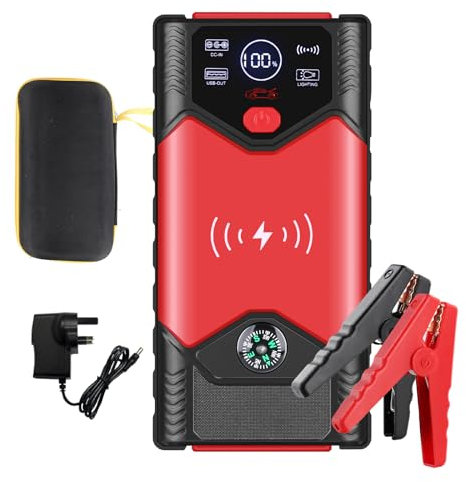 4000A Jump Starter Power Pack, 39800mAh Car Battery Booster for Up to 6.0L Gas and 4.0L Diesel Engine, 12V Power Bank with 15V USB Quick Charge & LCD Display