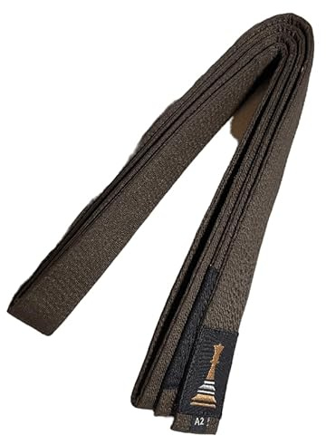 OSS Combat Sports BJJ Belt - Brazilian Jiu Jitsu Belt - Jujitsu Belt - IBJJF Approved - Limited Edition (Brown, A2)