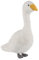 Apricot Lamb Gans Plüschtiere für Kinder, weiche niedliche Kuscheltier für Baby Mädchen und Jungen, Flauschige Gans Weiß 30 cm