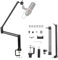 Aolawco Microphone Boom Arm, Boom Arm Stand with Desk Mount Clamp with 5/8 & 1/4 & 3/8Adapter, Rode Mic Arm, 360° Low Profile Mic Arm for Streaming Gaming Podcast Studio Recording Home Office