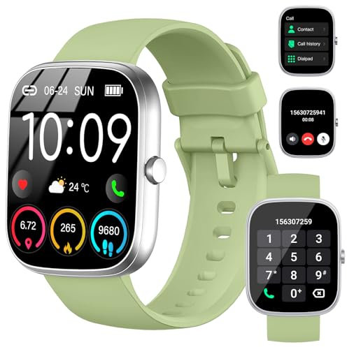 Smartwatch Uomo Donna, 1.91 Orologio Fitness con Effettua/Risposta Chiamate, 110+ Sportive Fitness Tracker con Contapassi Sonno Cardiofrequenzimetro SpO2, Impermeabil IP68 Smart Watch per Android iOS