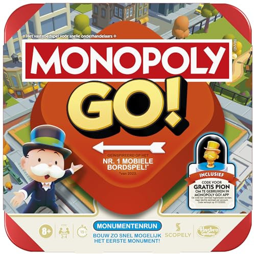 Monopoly Go! | Bordspel | 8+ Leeftijdsgroep | Sociaal Spel