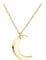 Sofia Milani - Collana da Donna in Argento 925 - Placcata in Oro - Ciondolo a Luna - N0763