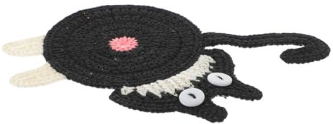 CIYODO Untersetzer Mit Katzenmotiv Strick-getränketischuntersetzer Tassenunterlage Dekorative Tischunterlage Für Esstisch Isolierende Tassenunterlage Praktisches Küchendesign