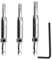 3 Piece Self Centering Hinge Drill Bit Set 5/64, 7/64, 9/64