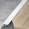 Raouoae Übergangsprofil T-Profil Ausgleichsprofil Aluminium Eloxiert Übergangsschiene 3 Stück 100cm Flach Ausgleichsprofil Abschlussleiste Für Fliesen Laminat/Parkett(Linghuabai,Breite: 20 mm)