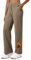 WILLIT Damen Fleece gefütterte Hose Winter Yogahose Thermohose Yoga Hose Weites Bein Lounge Hose mit Taschen Braun M