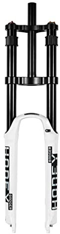 GZKDKZB DH Mountain Bike Downhill Forcella Ammortizzata 26 27.5 29 Pollici XC MTB Forcella Ad Aria Escursione 140mm Doppia Spalla 1/1-8 Forcella Anteriore Diritta Freno A Disco QR Blocco M