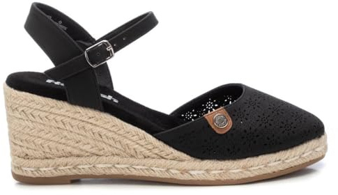 REFRESH - Espadrilles Damen Schwarz - Bequeme und vielseitige Schuhe - Casual Mode - Modell 17263905 (Größe 40)