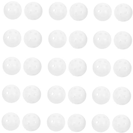 BESTonZON 30stücke Kunststoff Schütteln Glocken Runde Bälle Gutes Spielzeug Zubehör Für Junge Mädchen Spielübungen Und Unterhaltung Mehrzweck DIY Material