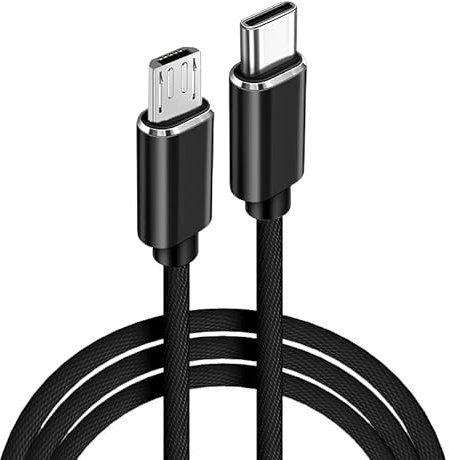 Cavo USB C a Micro USB 3FT, intrecciato tipo C a Micro USB Cavo, Android Cavo di ricarica supporta la ricarica e 480Mbps Sync, per cellulari, MacBook Pro Samsung Galaxy, PS4, Kindle, fotocamera, GPS,