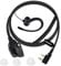 HYSHIKRA Lightweight Radio Earpiece G Shape Security Headset Compatible with Retevis Baofeng Kenwood RT24 UV5R TK250 TK320 Walkie Talkie (BLACK, 1 PACK)