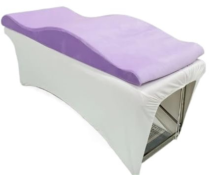 UALXPAO Wimpernmatratze mit gebogenen Wellen Beauty Salon Violett Lila Gebogene Wimpern Bett Topper Matratze Nachricht Matratze Topper Betten for Wimpern(180x70cm)