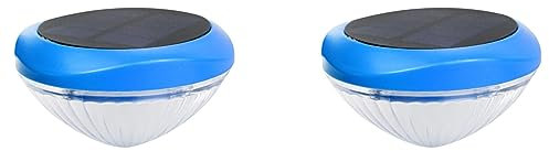 Mauedest 2X Luci A LED per Piscina Galleggiante Solare, Luci per Piscina Colore RGB Impermeabili, Accessori per Piscina per Piscina, Laghetto, Spa, Vasca Idromassaggio