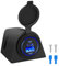 Linkstyle Presa USB Pannello Tenda, Presa di Corrente per Auto con Porta USB A 18W e USB C 30W per Veicoli da 12V-24V