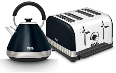 Morphy Richards Venture Kettle and Toaster Set (Onyx)